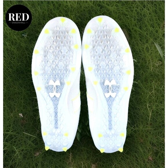 Under Armour UA Highlight MC Football Cleats 3023716-106 White - Men's Size 13 - Picture 7 of 14